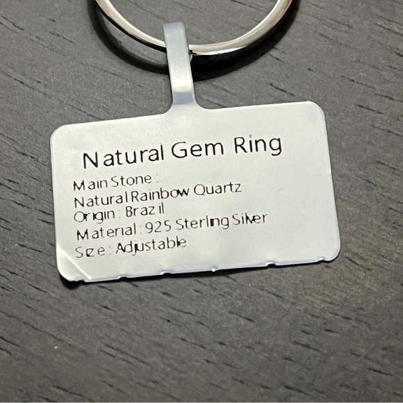 Natural Rainbow Quartz Ring - Picture 7 of 8